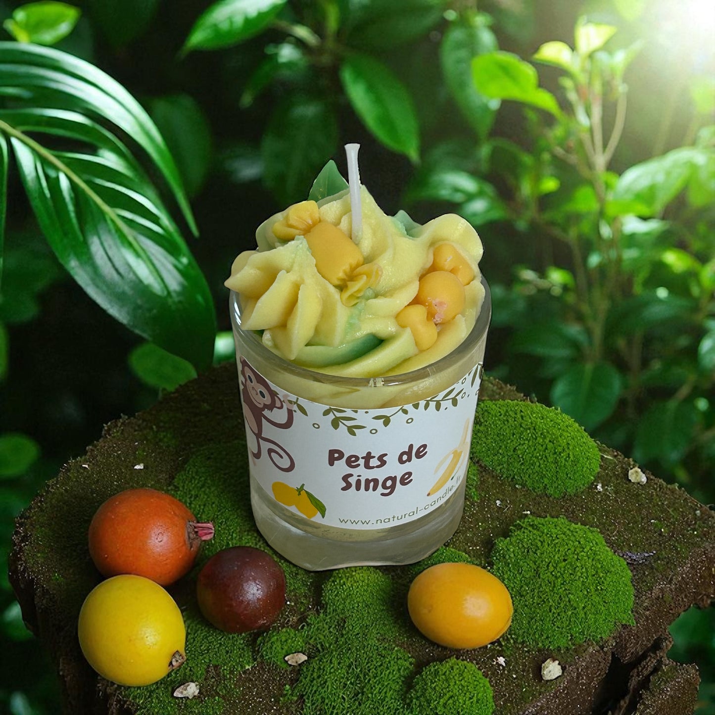 Mini Bougie Pets de Singe