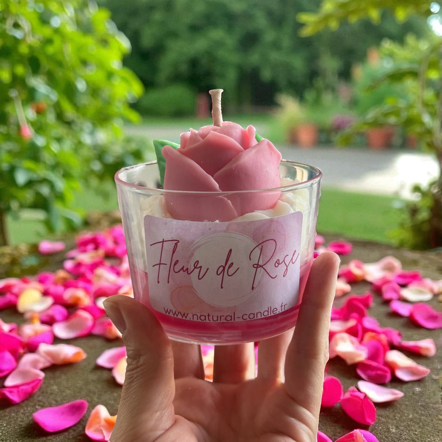 Bougie Fleur de Rose