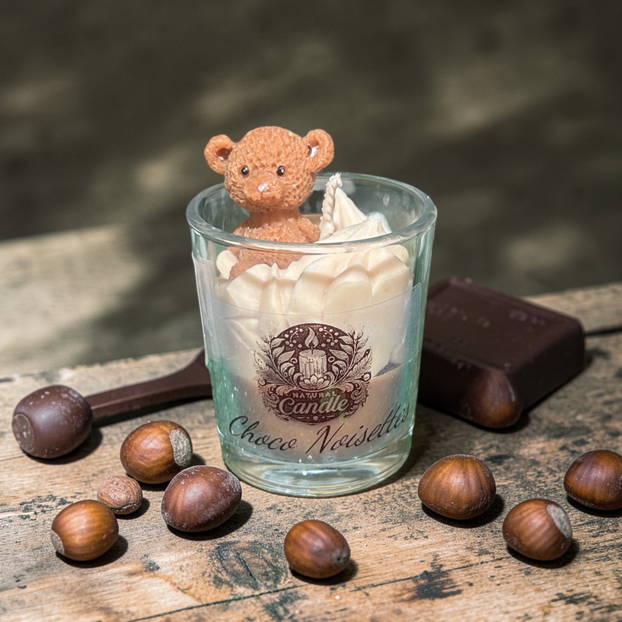 Mini Bougie Chocolat Noisettes