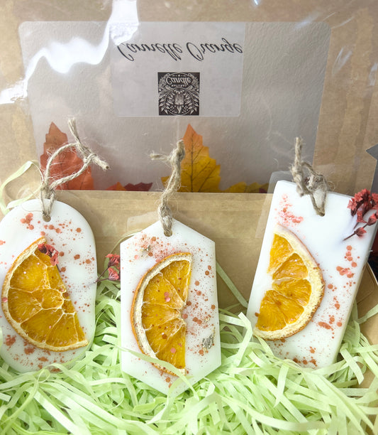 Coffret de 3 Suspensions Cannelle Orange