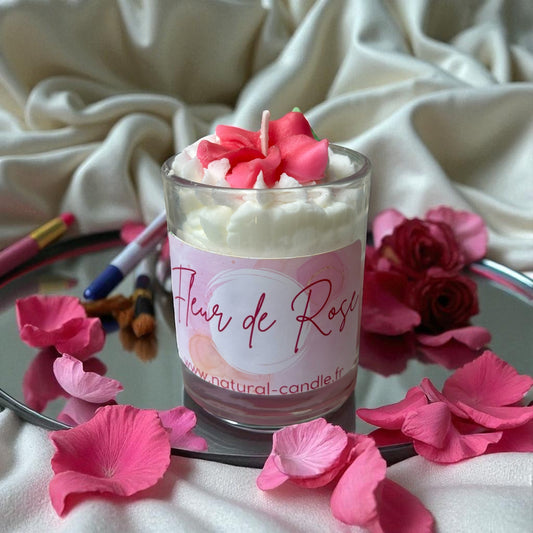 Mini Bougie Fleur de Rose