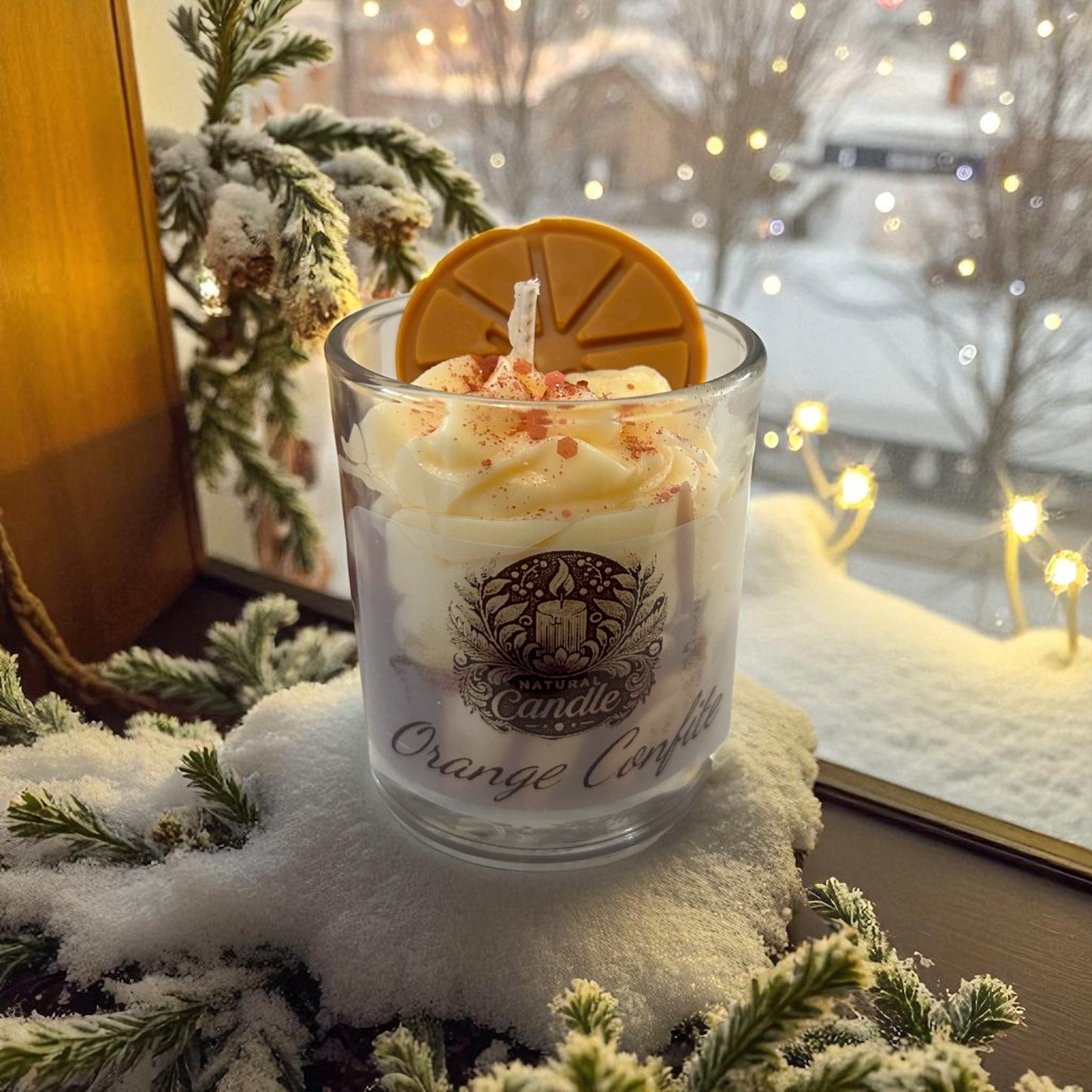 Mini Bougie Orange Confite