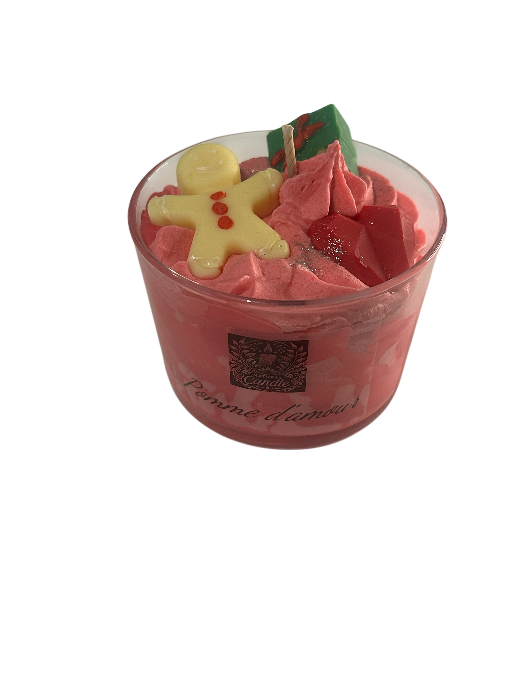 Bougie Pomme d'amour rouge