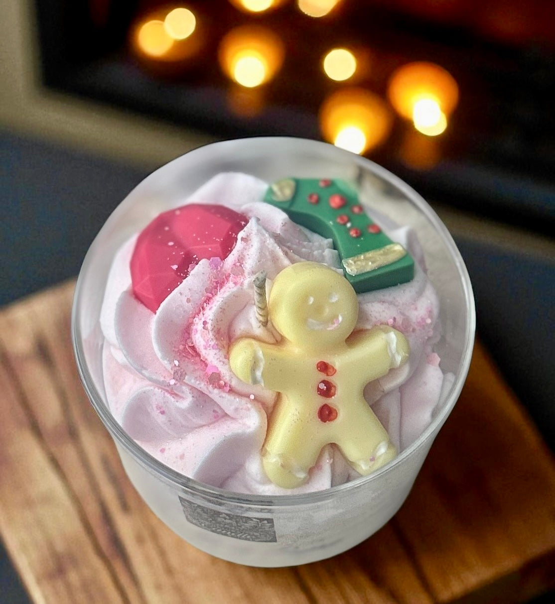 Bougie Barbe à Papa de Noël